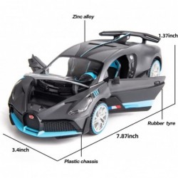 1/24 Bugatti Divo Model Car Alloy Diecast Pull Back Toy Vehicle with Light and Music Supercar Toys for Toddlers Kids Children...