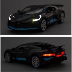 1/24 Bugatti Divo Model Car Alloy Diecast Pull Back Toy Vehicle with Light and Music Supercar Toys for Toddlers Kids Children...