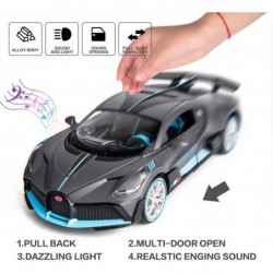 1/24 Bugatti Divo Model Car Alloy Diecast Pull Back Toy Vehicle with Light and Music Supercar Toys for Toddlers Kids Children...