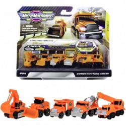 MMW0021 Construction Crew Pack Features 5 Plus Corresponding Scene-Highly Collectible Themed Toy Cars – Tiny Vehicles Huge Wo...