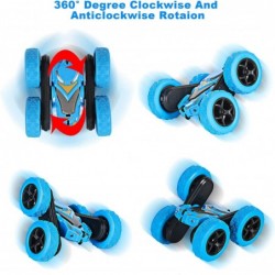 Remote Control Car Double Sided 360°Rotating 4WD RC Cars with Headlights 2.4GHz Stunt Toy Car Rechargeable Toy Cars for Boys ...