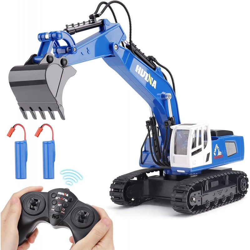 Remote Control Excavator Toys for Boys - Rc Excavators Metal Shovel for Kids Age 4-7 8 9 10 Year Old Birthday Gifts Ideas 1/1...