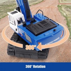 Remote Control Excavator Toys for Boys - Rc Excavators Metal Shovel for Kids Age 4-7 8 9 10 Year Old Birthday Gifts Ideas 1/1...