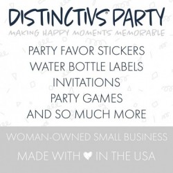 Personalized Multi-Color Happy Birthday Water Bottle Labels - 24 Stickers $27.04 Kids' Stickers