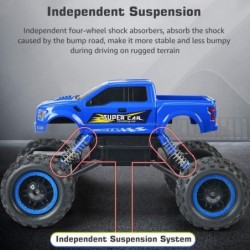 RC Cars Remote Control Car 1:12 Off Road Monster Truck for Boy Adult Gifts 2.4Ghz All Terrain Hobby Car 4WD Dual Motors LED H...