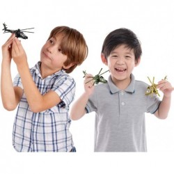 Diecast Apache Helicopters with Pullback Mechanism Set of 3 Diecast Toy Choppers with Spinning Propellers Birthday Party Favo...