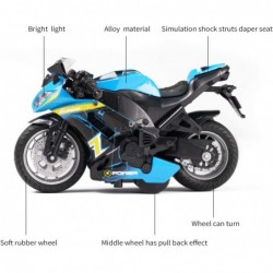 Motorcycle Toy with Light and Music Toys Motorcycle Diecast Models Toy Motorcycles for Boys Toy Motorcycle for Kids 3-9 (Blue...