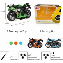 Motorcycle Toy with Light and Music Toys Motorcycle Diecast Models Toy Motorcycles for Boys Toy Motorcycle for Kids 3-9 (Blue...