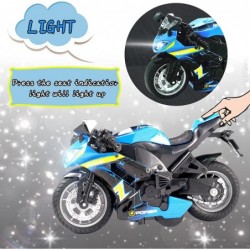 Motorcycle Toy with Light and Music Toys Motorcycle Diecast Models Toy Motorcycles for Boys Toy Motorcycle for Kids 3-9 (Blue...