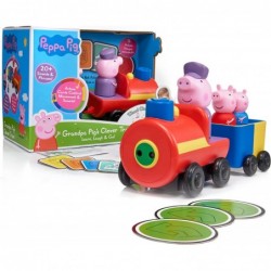 Peppa Pig Toys Grandpa Pigs Clever Train | Interactive Pre-School Toy Vehicle with Movement and Sounds | Official Peppa Pig M...