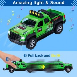 4 Pack Pickup Truck Trailer Toys for Boys Kids Toy Camper Boat Diecast Truck Vehicle 1:36 Scale Pull Back Metal Car Toys Play...