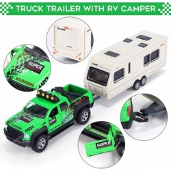 4 Pack Pickup Truck Trailer Toys for Boys Kids Toy Camper Boat Diecast Truck Vehicle 1:36 Scale Pull Back Metal Car Toys Play...