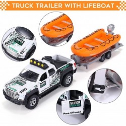 4 Pack Pickup Truck Trailer Toys for Boys Kids Toy Camper Boat Diecast Truck Vehicle 1:36 Scale Pull Back Metal Car Toys Play...