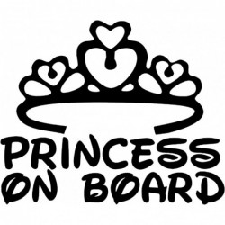 Princess on Board Sticker for Car Window Windshield and Body Die Cut Vinyl Kids Safety Stickers and Signs Baby Girl on Board ...