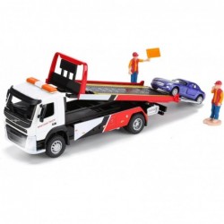 Metal Tow Truck Toys with Diecast Model Car Miniature Flatbed City Wrecker Trucks Toy for Boys 4-7 Years and Girls Pull Back ...