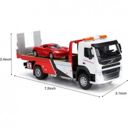 Metal Tow Truck Toys with Diecast Model Car Miniature Flatbed City Wrecker Trucks Toy for Boys 4-7 Years and Girls Pull Back ...