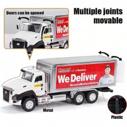 3 Pack City Diecast Semi Trucks Transport Set - Big Toy Garbage Truck Oil Tanker & Transport Vehicle Toy with Pull Back Actio...