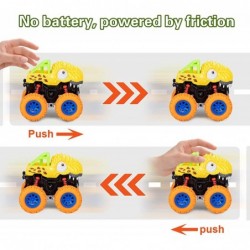 Dinosaur Truck Dinosaur Toys for Kids 3-5 Monster Truck Toys for 3 Year Old Boy 2Pcs Pull Back Dinosaur Cars Kids Toys Fricti...