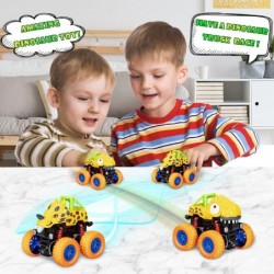 Dinosaur Truck Dinosaur Toys for Kids 3-5 Monster Truck Toys for 3 Year Old Boy 2Pcs Pull Back Dinosaur Cars Kids Toys Fricti...