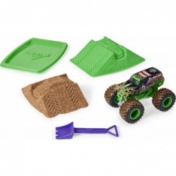 Monster Jam Grave Digger Monster Dirt Starter Set with 8oz Monster Dirt and Official 1:64 Scale Truck $41.69 Kids' Play Trucks