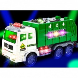 Bump n Go Garbage Truck Toy – Friction Powered Dump Truck with 4D Lights and Sounds Waste Recycling Management Toys Fun Gifts...