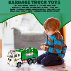 Bump n Go Garbage Truck Toy – Friction Powered Dump Truck with 4D Lights and Sounds Waste Recycling Management Toys Fun Gifts...