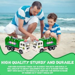 Bump n Go Garbage Truck Toy – Friction Powered Dump Truck with 4D Lights and Sounds Waste Recycling Management Toys Fun Gifts...