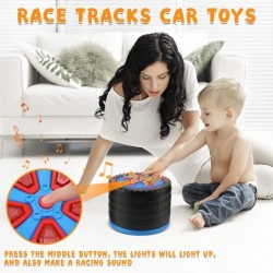 Slot Car Race Track Sets for Toddlers 2-4 with 2 Toy Cars 1:64 Scale Educational Car Toys for Boys 4-7 Kids Race Car Track Se...