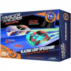 2.4 GHz Radio Control Remote Slot-Less Cordless Racing Blazin' Loop Speedway Track Set with Two Cars $133.54 Slot Cars Race T...