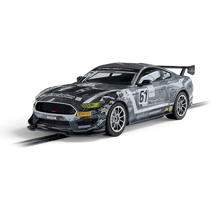 Ford Mustang GT4 Academy Motorsport 1:32 Slot Race Car C4221 Black & Gray $78.23 Slot Cars Race Tracks & Accessories