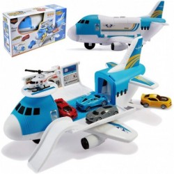 Transport Cargo Airplane Car Toy Play Set for 3+ Years Old Boys and Girls(Blue) $41.24 Toy Vehicle Playsets