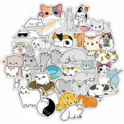 50PCS Cat Sticker Animal Cute Cartoon Decoration DIY Luggage Laptop Computer Water Bottle Fridge Hand Account Scrapbook Small...