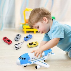 Transport Cargo Airplane Car Toy Play Set for 3+ Years Old Boys and Girls(Blue) $41.24 Toy Vehicle Playsets