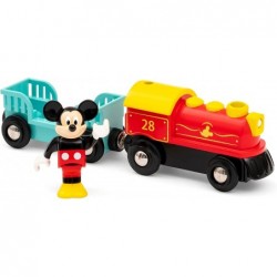 32265 Disney Mickey and Friends: Mickey Mouse Battery Train | Wooden Toy Train Set for Kids Age 3 and Up - Amazon Exclusive (...