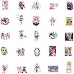 Anime Stickers Puella Magi Madoka Magica Stickers for Laptop[50PCS]Reward Motivational Stickers for Water Bottle Skateboard R...