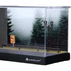 1:64 Parking Lot Model for RC Car LED Lighting Forest Scenery Photo Background Parking Lot Mini Vehicle Garage Showcase Gifts...