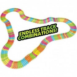 Twister Tracks Neon Glow in The Dark 221 Piece (11 feet) of Flexible Assembly Track Emergency Series $33.05 Toy Vehicle Playsets