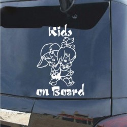 Car Stickers and Decalss Cartoon Kids on Board Reflective Car-Styling Vehicle Decals Sticker Decoration PET - White $13.10 Ki...