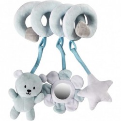 Baby Hanging Toy for Stroller and Crib Bear Spiral Plush Circle Activity Car Seat Travel Toys Early Educational Toy for Newbo...