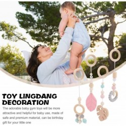 4pcs Wooden Hanging Toys Baby Play Gym Activity Set Organic Pendant Hanging Toy Sensory Toys Nursery Decorations $30.23 Baby ...