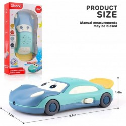 Baby Toy for 1 Year Old Boy Kids Phone Cars Early Education Learning Baby Musical Car Phone Toys with Star Light and Sound To...