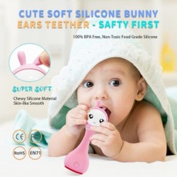 Smarty Bunny Shake & Tell Newborn Musical Toy Rattle Teether with Color Learning / Music / Song / Bedtime Story Chew-Safe Lum...