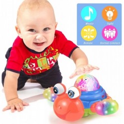 Crawling Toys Crab & Turtle & Fish Baby Toys for Toddlers Infant Interactive Walking Dancing Animal Toys with Music Sounds & ...