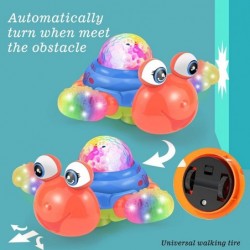 Crawling Toys Crab & Turtle & Fish Baby Toys for Toddlers Infant Interactive Walking Dancing Animal Toys with Music Sounds & ...