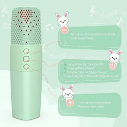 Microphone Kids Microphone Wireless Bluetooth Speaker Toys 4-15-Year-Old Girls Toy Machine Karaoke Kids Karaoke Microphone Ma...