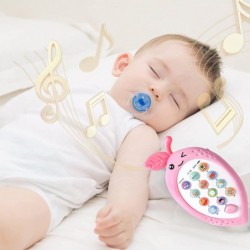 music phone toy with soft colour teething glue lights various sounds Learn pretend phone fun pink smart phone toys lemon-shap...