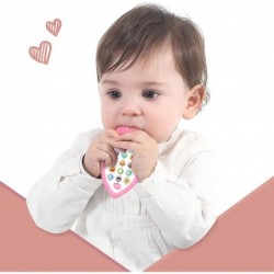 music phone toy with soft colour teething glue lights various sounds Learn pretend phone fun pink smart phone toys lemon-shap...