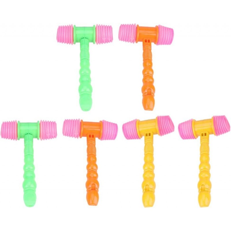 6pcs Squeaking Hammer Musical Pounding Toy Clown Carnival and Circus Birthday Party Favors Early Developmental Toy $24.33 Bab...