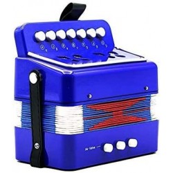 7 Keys 2 Bass Accordion Kids Accordion Toy Solo Ensemble Instrument Musical Educational Instrument for Early Childhood Teachi...