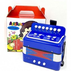 7 Keys 2 Bass Accordion Kids Accordion Toy Solo Ensemble Instrument Musical Educational Instrument for Early Childhood Teachi...